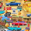 Route 66 Collage Fabric - Timeless Treasures