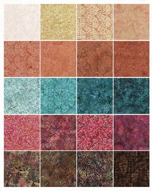 Morris Tiles Batik Strip Pack - Island Batik