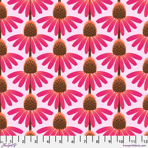 Love Always - Echinacea - Maraschino Fabric