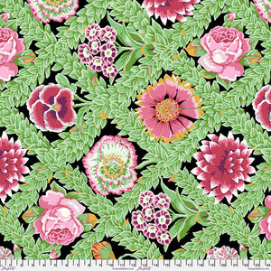 Kaffe Fassett Collective - Vintage - Flower Lattice Jewel Yardage