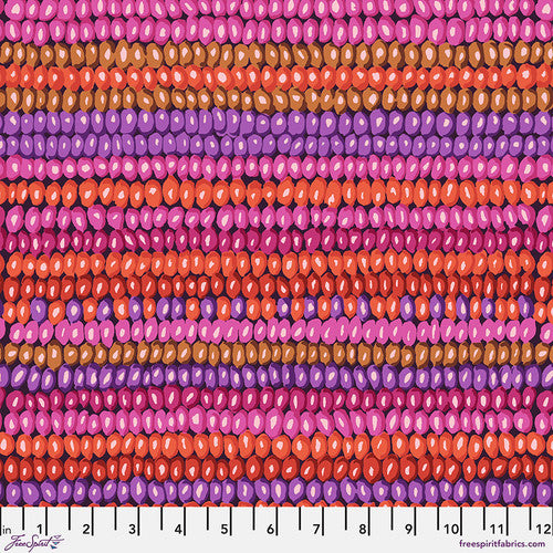 Kaffe Fassett Collective - Vintage - Bead Stripe Magenta Yardage