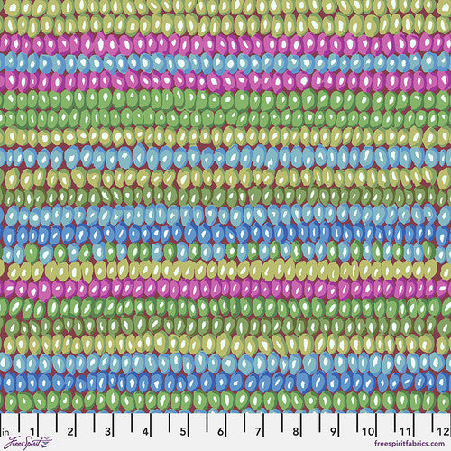 Kaffe Fassett Collective - Vintage - Bead Stripe Moss Yardage