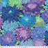 Kaffe Fassett Collective Classics - Japanese Chrysanthemum Blue Yardage