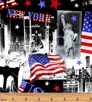 Red, White & True, Let Freedom Ring by Kanvas Studio for Benartex 9704-99