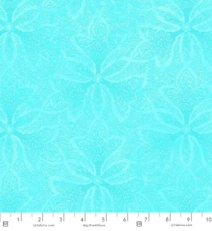 Maison - Fleur Teal Fabric by Jinny Beyer