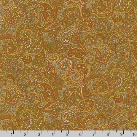 Paisley Prints - Olive by Robert Kaufman