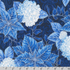 Holiday Flourish-Snow flower - Poinsettia Blooms Navy