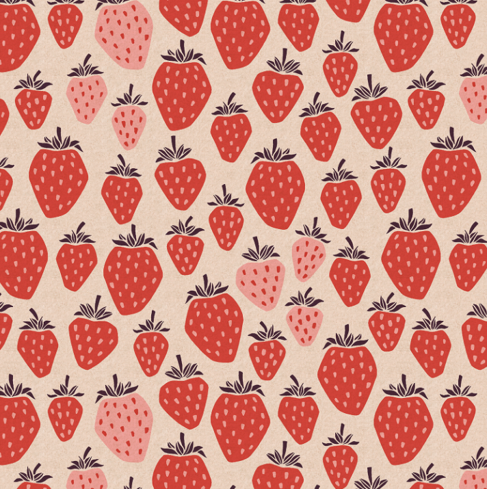 Under the Apple Tree - Queen of Berries Red Canvas