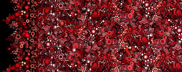 Robert Kaufman - Effervescence - Dots Red