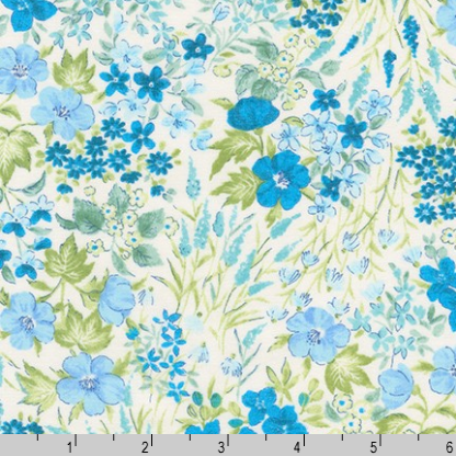 Sevenberry Petite Garden Lawn - Floral Blue