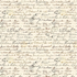 Vintage Rose - Handwriting Text Cream Fabric