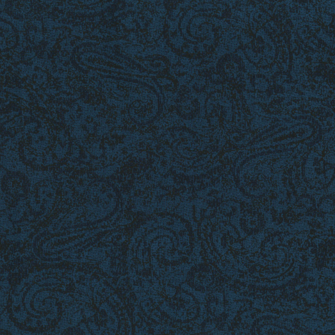 Delhi - Tonal Paisley Deep Blue by Jinny Beyer