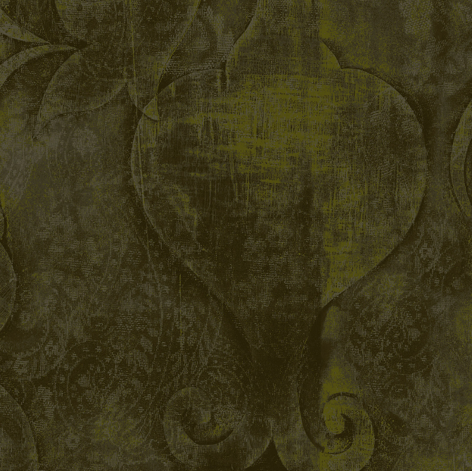 RJR - Midnight Garden - Embossed Khaki Fabric