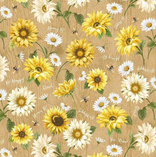 Honey Bee Farm - Bee Florals Fabric