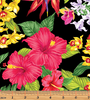 Tropical Escape - Floral Paradise Black