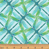 Dance of the Dragonfly - Pinwheel Geo Aqua/Green