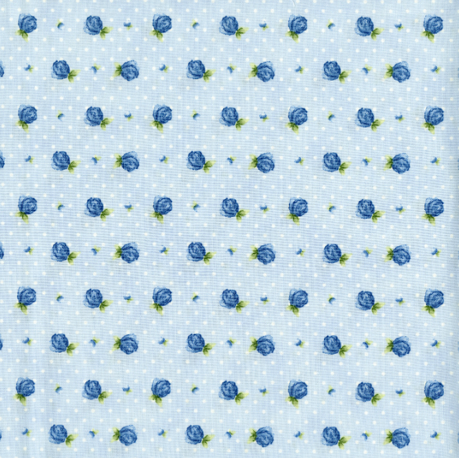 Junes Cottage - Rosebud - Raindrop Fabric