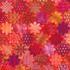 Flourish - Tiles Ruby Fabric by RJR Studio