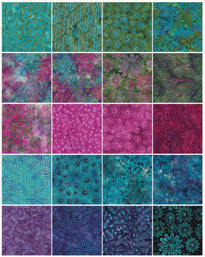 Island Batik - Summer Twilight Batik Strip Pack