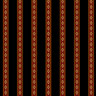 Aruba Mini Stripe Crimson by Jinny Beyer