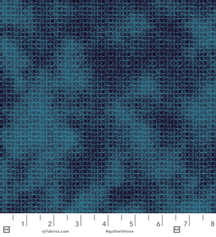 Midnight Garden - Weave Aquamarine Fabric