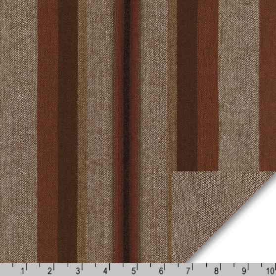 Taos Flannel - Stripe Mocha by Robert Kaufman