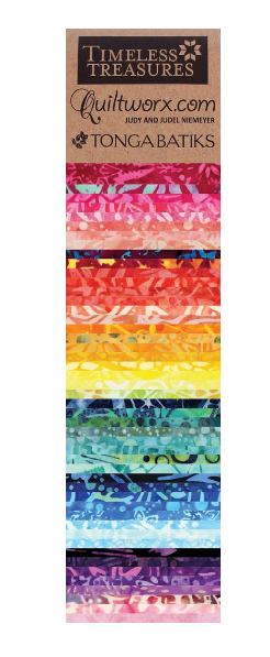 Tonga Batiks 48 Strips Evasrainbow Jelly Roll