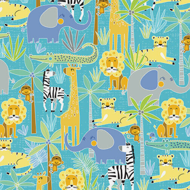 Sweet Safari - Jungle Safari Turquoise