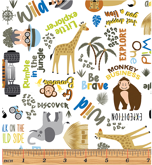 Safari Adventure - On Safari Words White