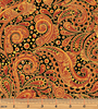 Hooked On Fish - Bubble Paisley Orange Metallic