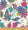 Alluring Butterflies - Floral Paisley White/Multi