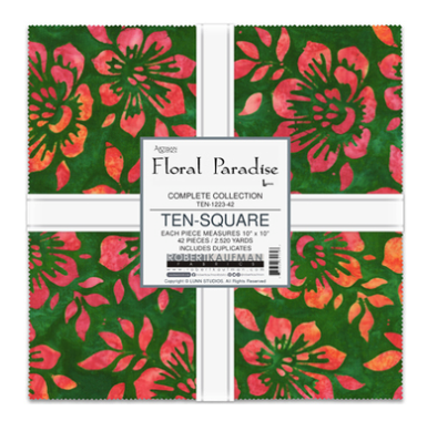 Artisan Batiks Floral Paradise Ten Squares