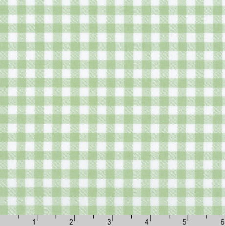 Sevenberry Petite Basics - Plaid Sage Fabric