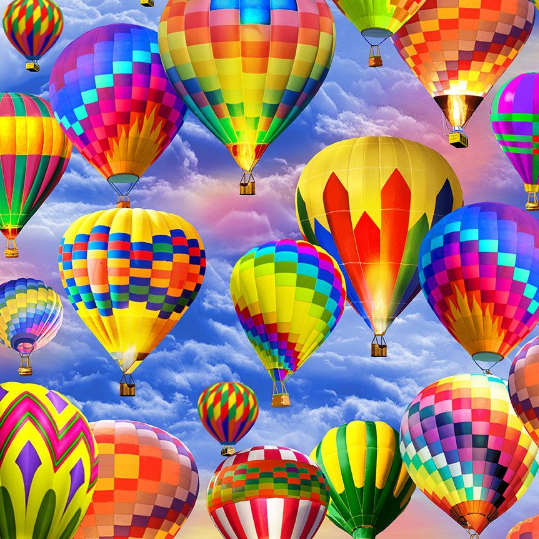 Hot Air Balloons Fiesta by Timeless Treasures