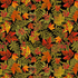 Harvest - Packed Metallic Autumn Leaves Fabric