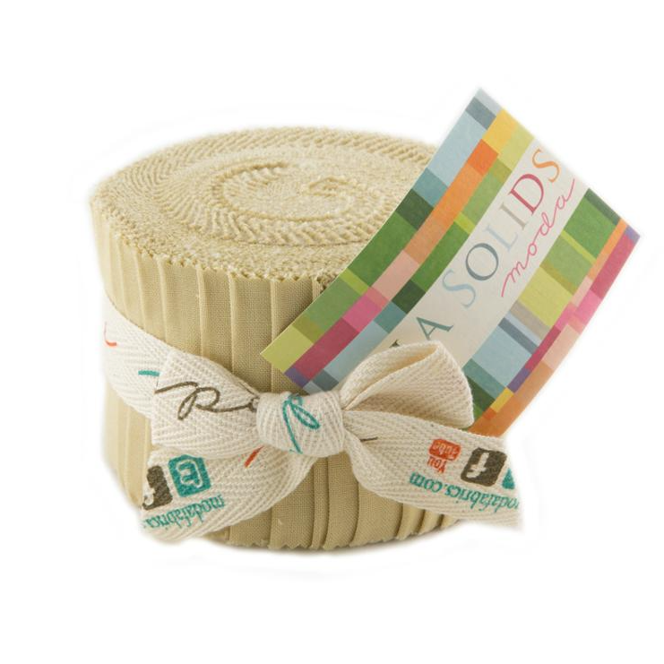 Bella Solids Parchment Junior Jelly Roll