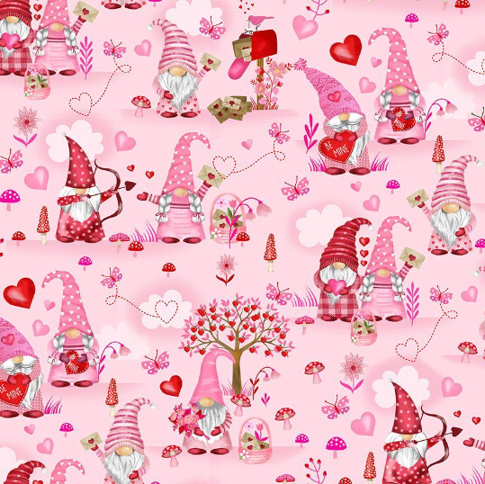 Gnome One Like You! - Valentine Gnomes Fabric