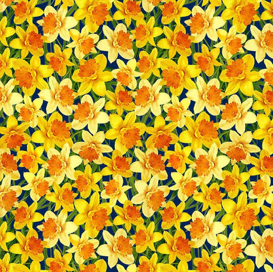 Wild Flower - Daffodil Dance Fabric