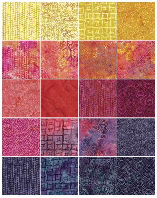 Juicy Mosaics Batik Stack Pack - Island Batik