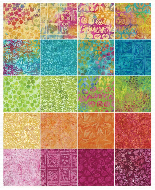 Sunshine Garden Batik Stack Pack - Island Batik