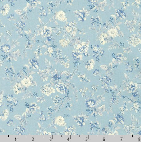 Sevenberry English Garden - Florals Powder Blue