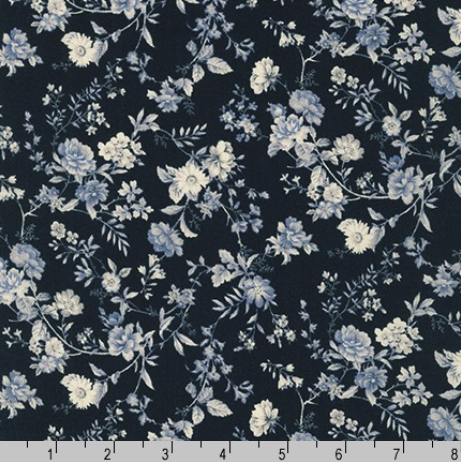 Sevenberry English Garden - Florals Navy