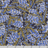 Aurelia - Foliage Blueberry Metallic Fabric