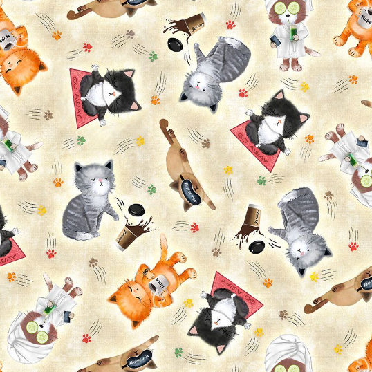 Sassy Cats - Cute Sassy Cats Fabric