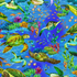 Deep Blue Sea - Sea Turtles Fabric