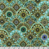 Jaikumari - Medallions Aqua Metallic Fabric