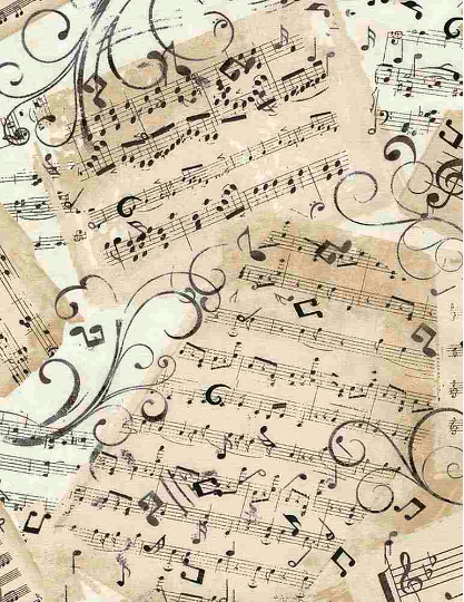 Music Sheets Fabric by Timeless Treasures