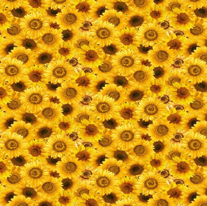 Spring Chicken - Packed Sunflowers Fabric