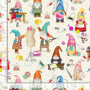 Sew Many Gnomes - Sewing Gnomes Fabric