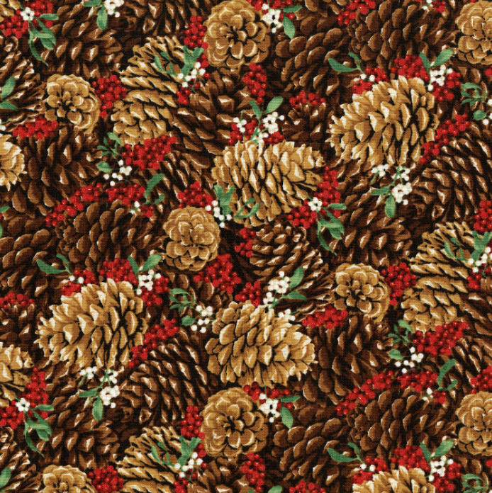 Let it Sparkle - Pretty Pine Cones Radiant Berry